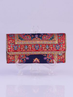 Large Bordo Oriental Motive Wallet