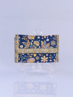 Floral Blue Oriental Motive Wallet