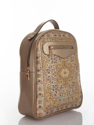 Golden oriental motive backpack (2)