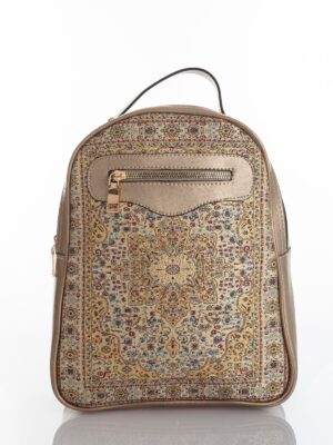 Golden Oriental Motive Backpack