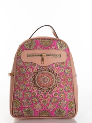 Pink Oriental Mosaic Backpack