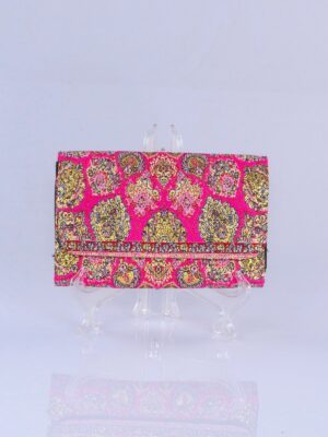 Pink Oriental Motive Wallet