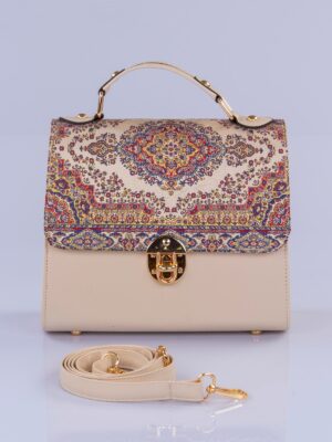 RANIA Handbag- Beige Mosaic