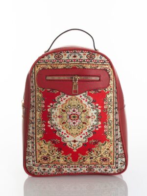 Red Oriental Pattern Backpack