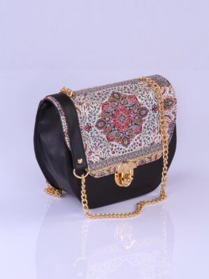 Shadia Handback Black with red mosaic (2)