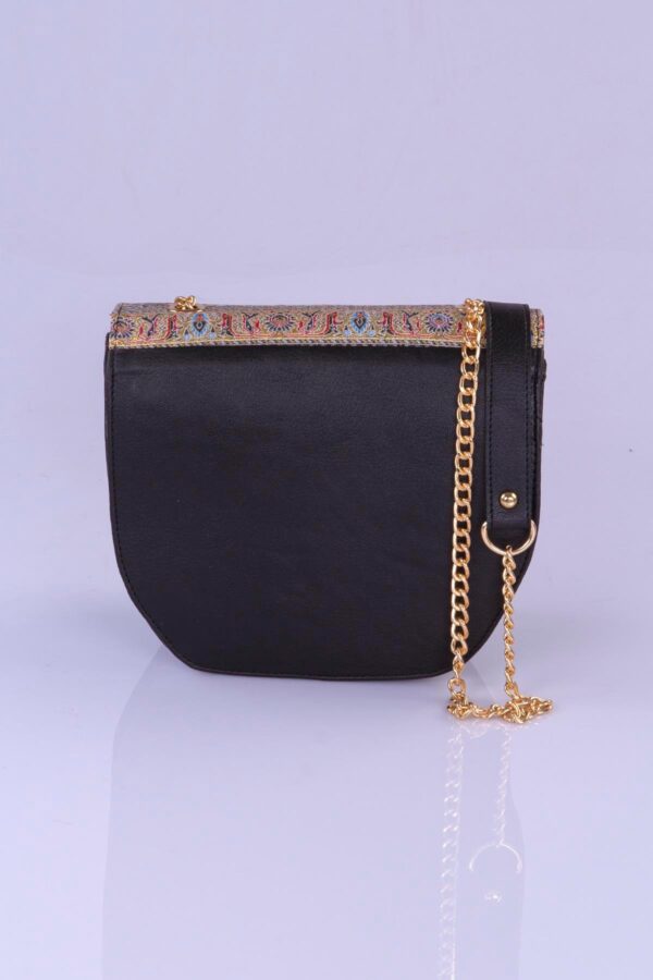 SHADIA Handbag - Black With Red Mosaic