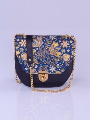 SHADIA Handbag- Floral Dark Blue