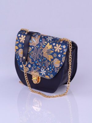 Shadia Handback Floral dark blue. (2)