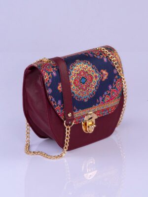 Shadia Handbag Bordo (2)