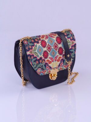 Shadia Handbag Dark Navy blue (2)