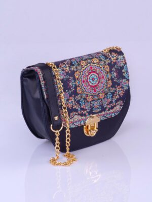 Shadia Handbag Navy blue (3)