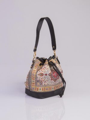 Zaina Handback_Backpack Black With Red Mosaic (2)