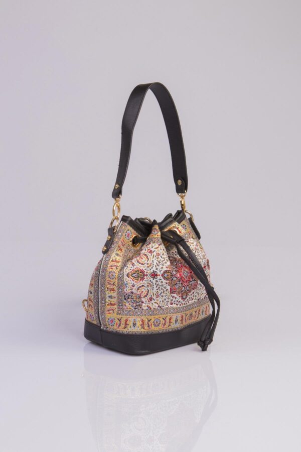 ZAINA Handbag/Backpack Black With Red Mosaic