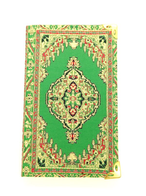 Green Oriental Pattern - Small Lined Notebook