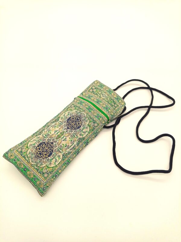 Green Oriental Pattern Glasses Case