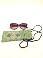 Green Oriental Pattern Glasses Case