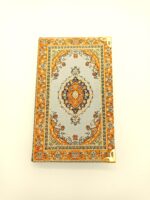 Orange Oriental Motive Pattern - Small Lined Notebook