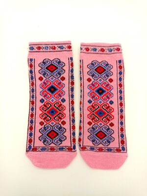 Oriental pink socks