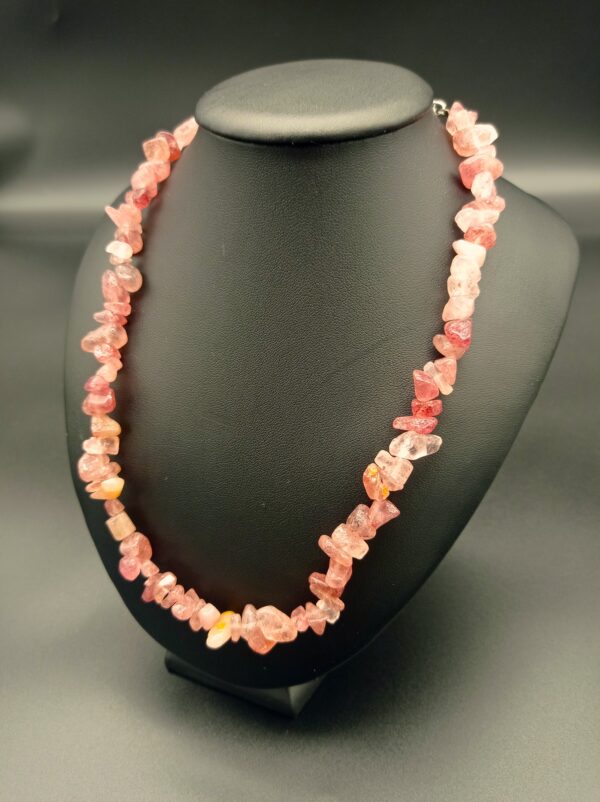 SHAKTI- Natural Strawberry Quartz Necklace