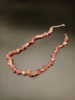 SHAKTI- Natural Strawberry Quartz Necklace