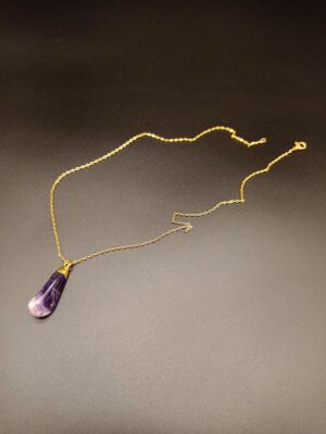 SITA Necklace - Amethyst Pendant With a Chain