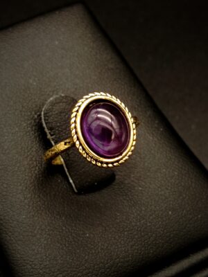 FARIDA Ring - Natural Amethyst