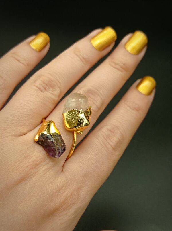 ZEPHYRINE Ring - Citrine/Amethyst