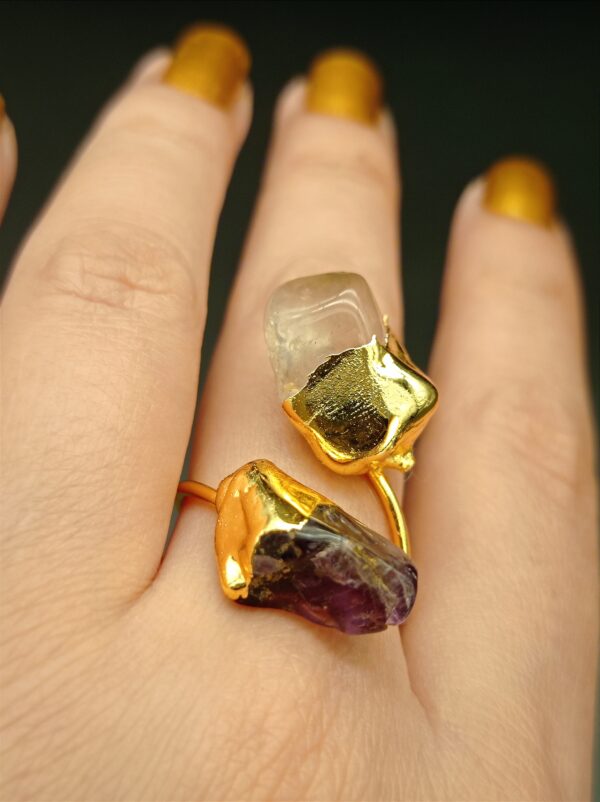 ZEPHYRINE Ring - Citrine/Amethyst