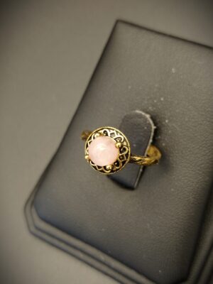 LAYLA Ring - Natural Pink Quartz