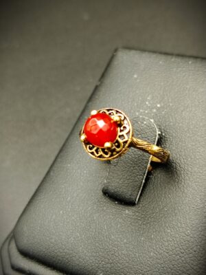 LAYLA Ring - Red Natural Agate