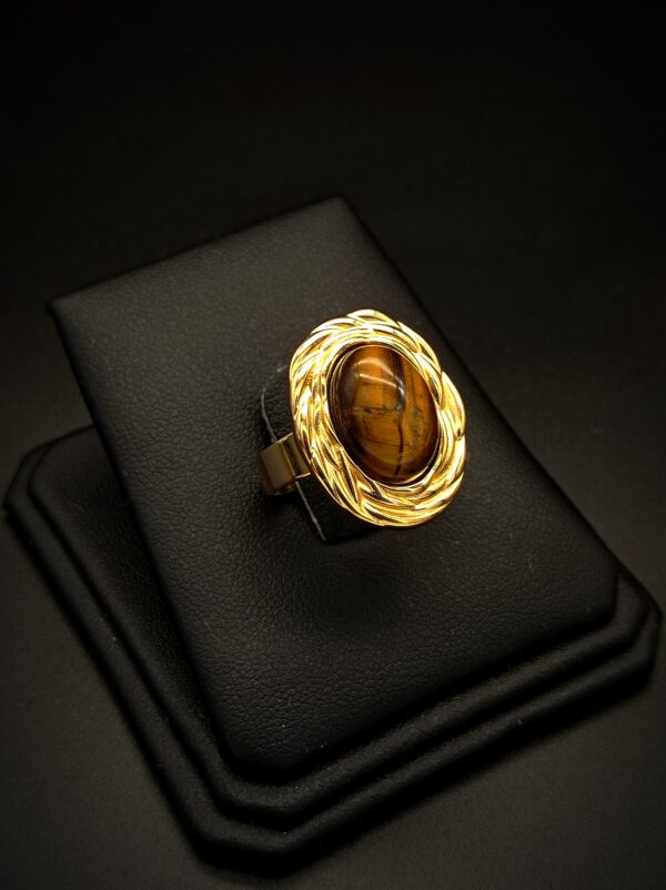 SAFIYA Ring - Natural Tiger Eye