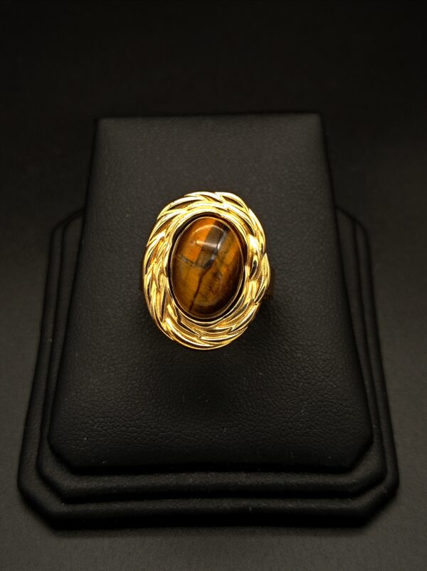 SAFIYA Ring - Natural Tiger Eye