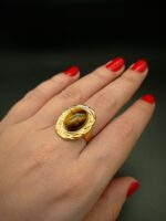 SAFIYA Ring - Natural Tiger Eye