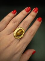 SAFIYA Ring - Natural Tiger Eye