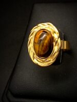 SAFIYA Ring - Natural Tiger Eye