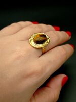 SAFIYA Ring - Natural Tiger Eye